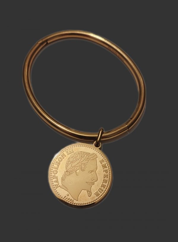 Bracelet rigide pendentif Napoléon III