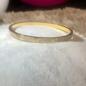 Bracelet Rigide Style Vis perle asserti