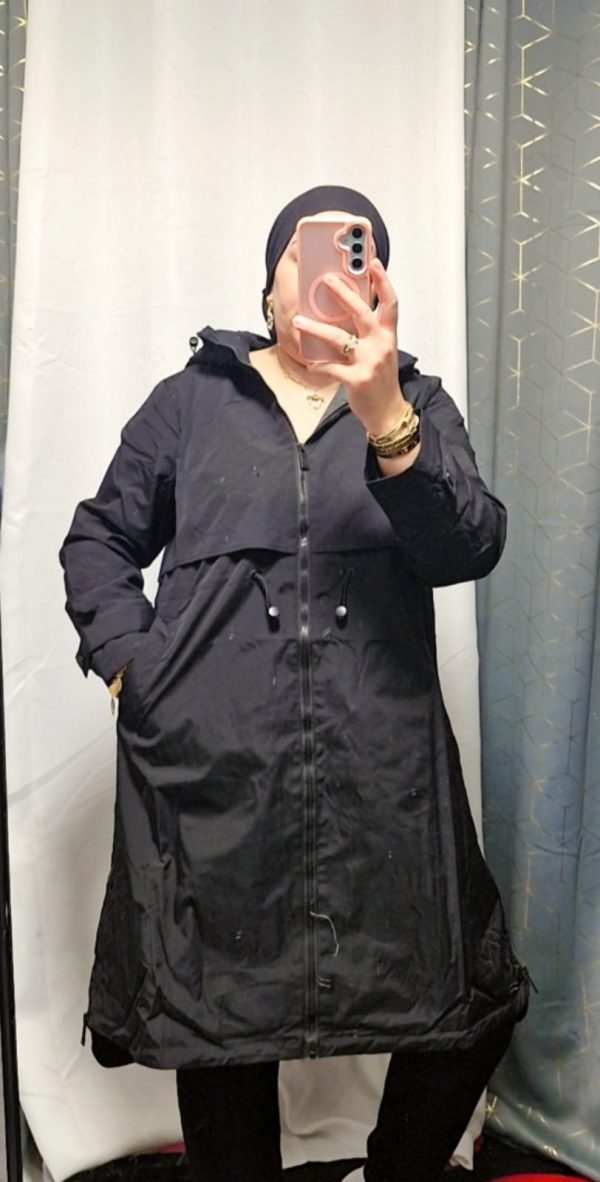 veste femme avec capuche imperméable – Image 2