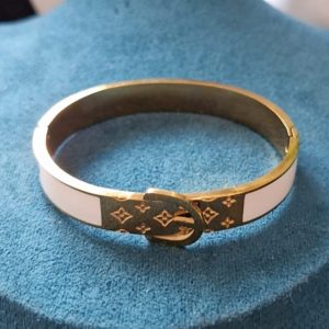 Bracelet rigide LV 2 couleurs différentes
