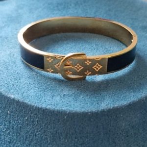 Bracelet rigide LV 2 couleurs différentes