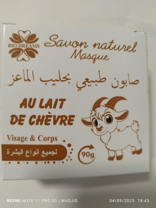 Savon naturel Masque Au Lait de Chèvre Visage & Corps