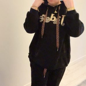 Ensemble, jogging, femme style j’adore, design velours taille Unique