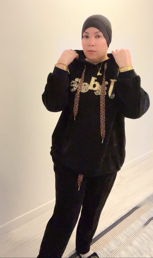 Ensemble, jogging, femme style j’adore, design velours taille Unique