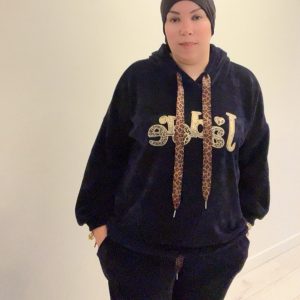 Ensemble, jogging, femme style j’adore, design velours taille Unique
