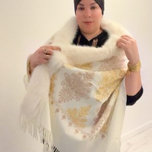 Écharpe fourrure, turc, nouveau modèle hivernal le dessin peut être marié