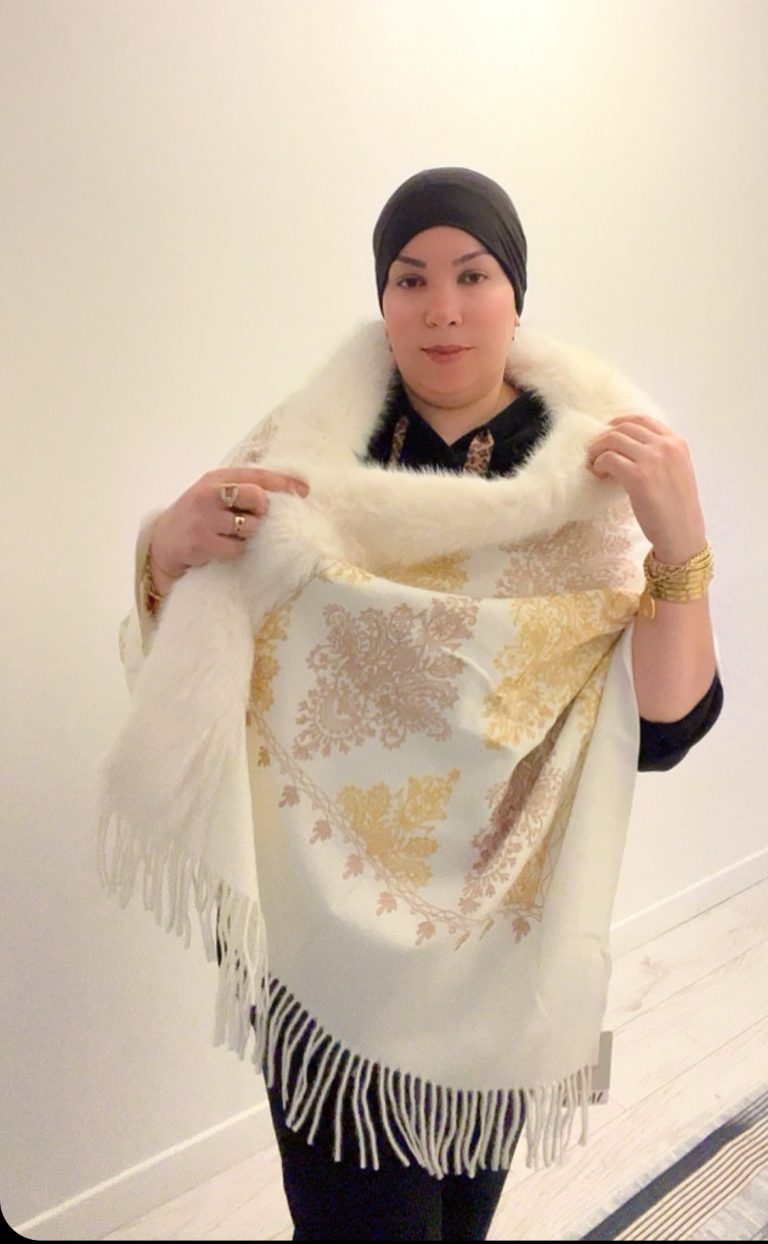 Écharpe fourrure, turc, nouveau modèle hivernal le dessin peut être marié