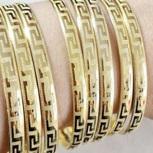 Bracelets Rigide Msibaa 6mm new modèle vendu par 7 pièces