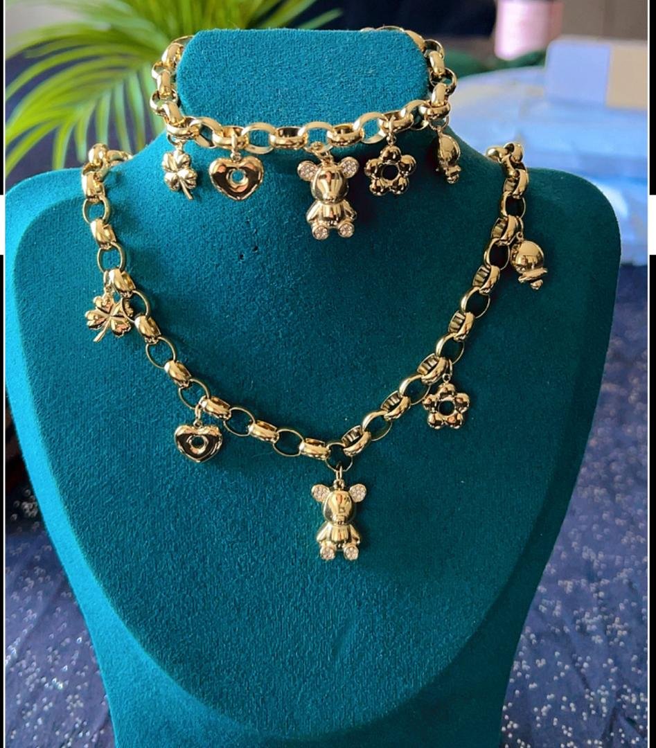 parure bibelot style petit ourson