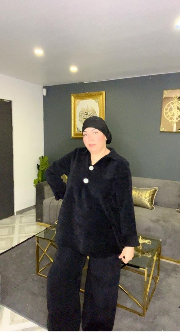 Ensemble 2 pièces style velours Taille Unique