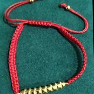 Gourmette style cordon fil rouge nouveau