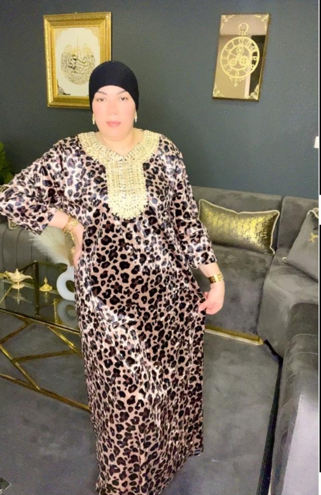 Robe style badaya léopard