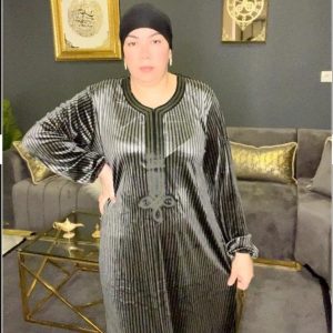 Robe badaya style rayure nouveau modèle