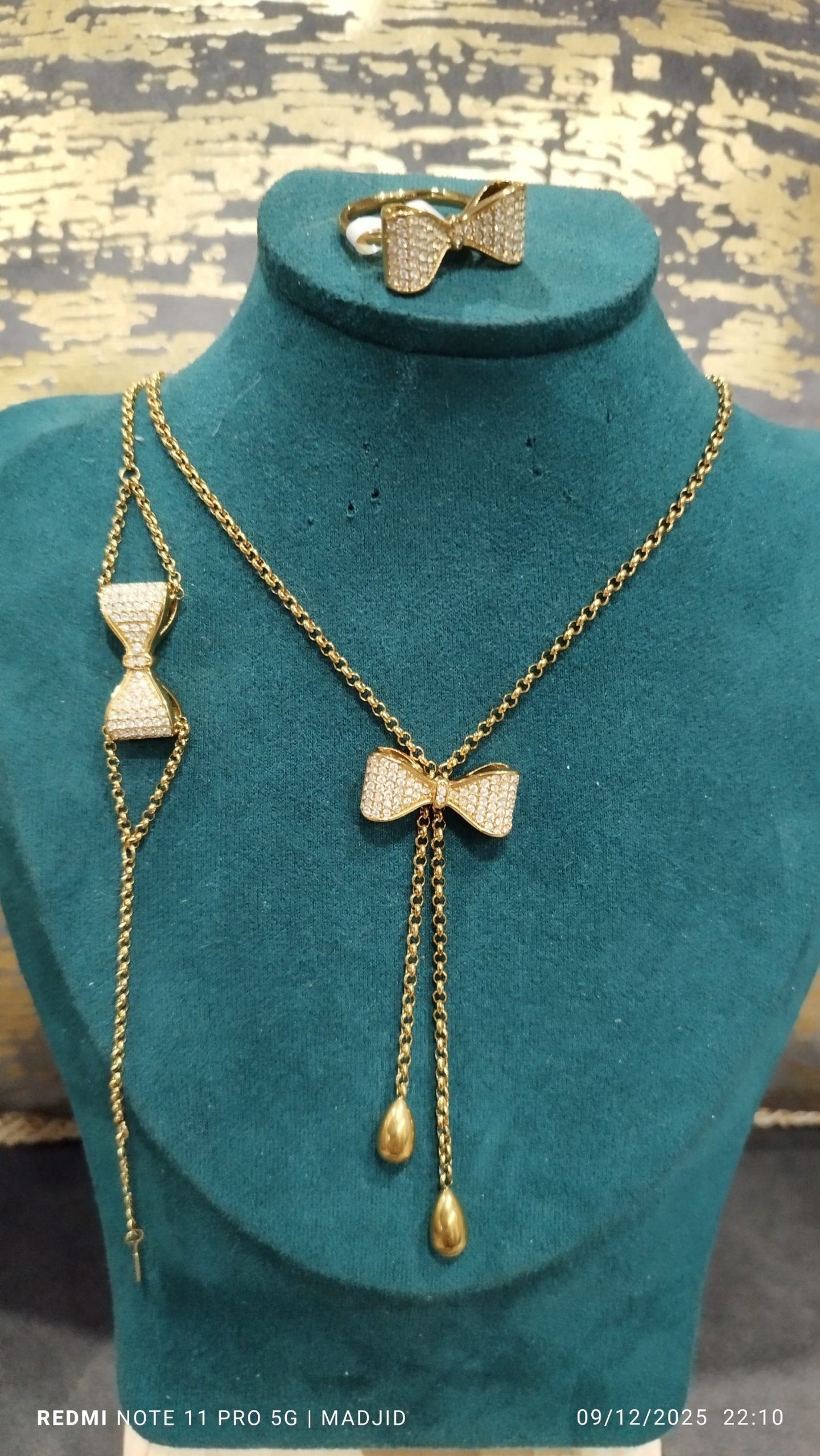 parure papillon acier inoxydable nouveau style