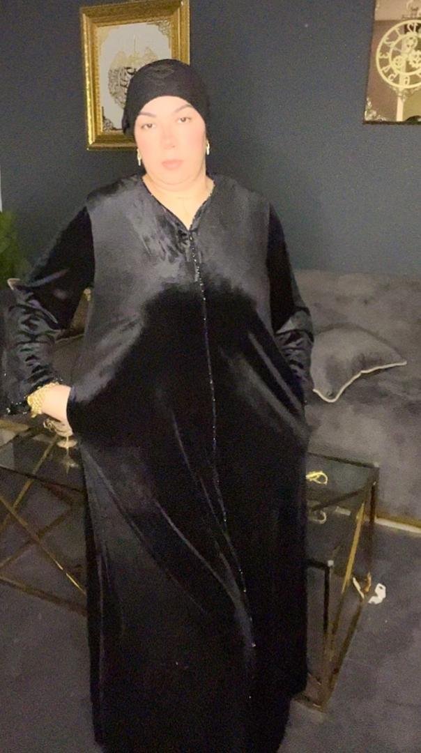 Robe style djellaba noir