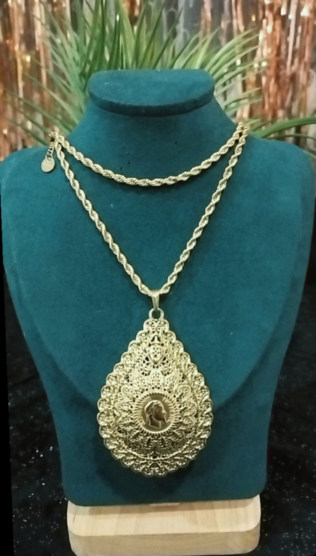 Collier Meskiya gonflé acier inoxydable