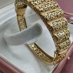 bracelet rigide style oriental acier inoxydable