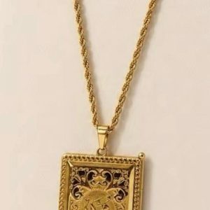 Collier écriture arabe محمد Mohamed acier inoxydable