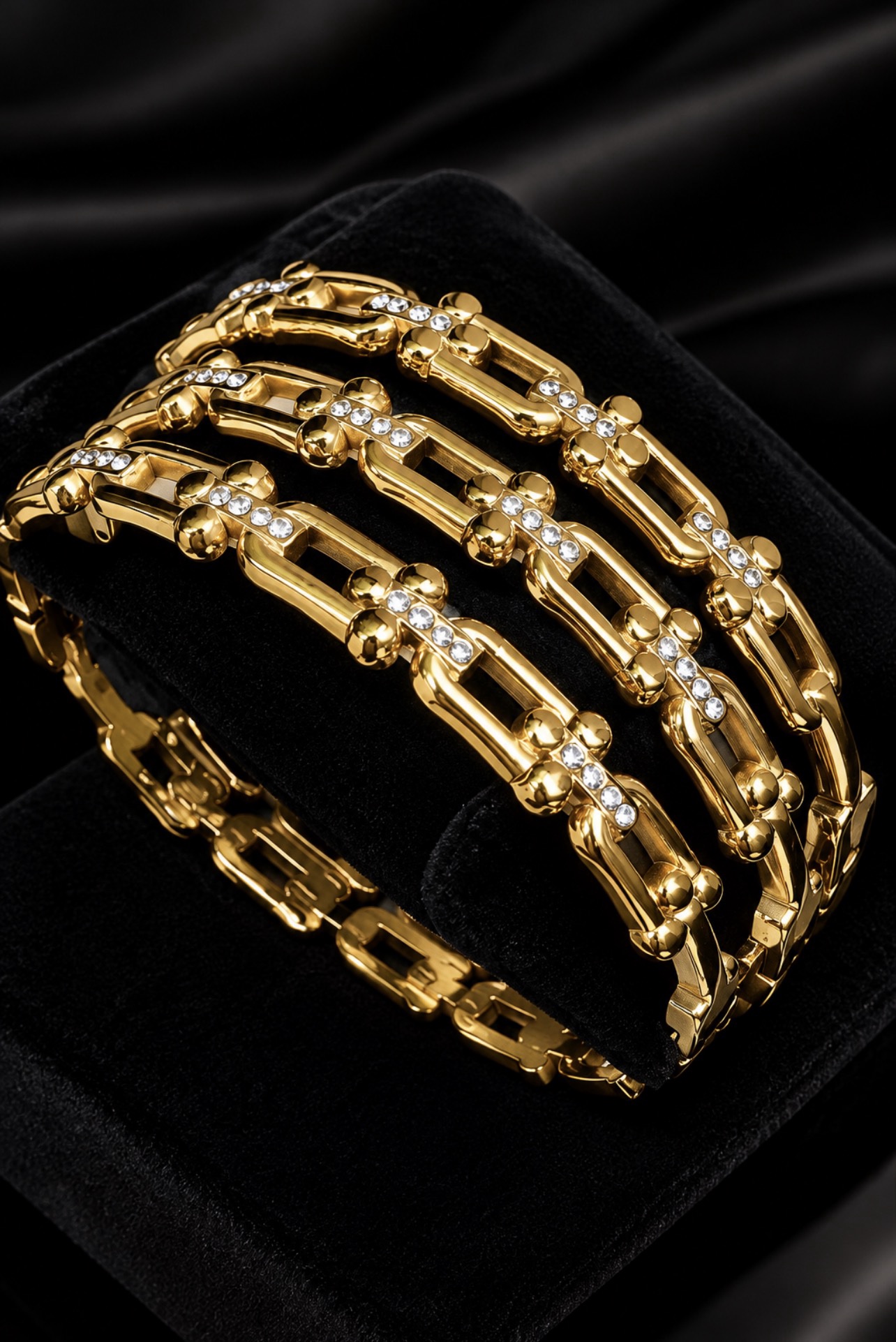 ‏3 bracelet tifa an acier inoxydable
