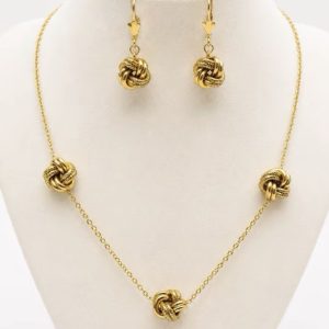 Parure عقدة الحب (noues) acier inoxydable